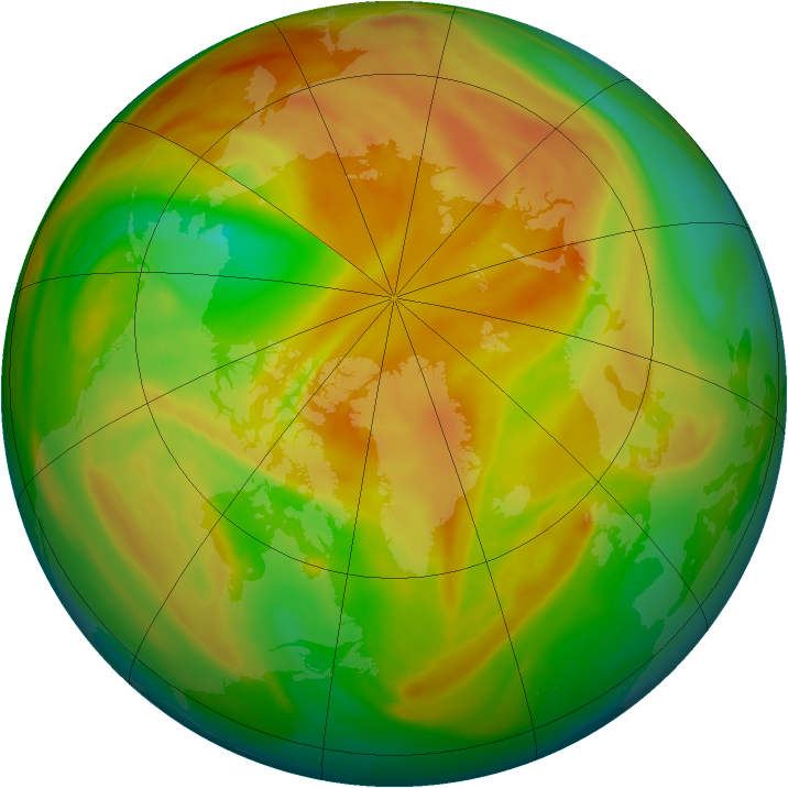 Arctic ozone map for 28 April 2005